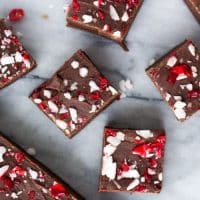 Candy Cane Chocolate Fudge