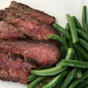 weeknight dinner steak and green beans