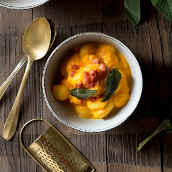 Butternut Squash Gnocchi with Sage and Pancetta