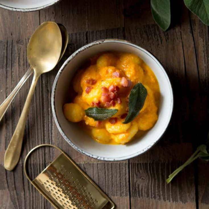 Butternut Squash Gnocchi with Sage and Pancetta