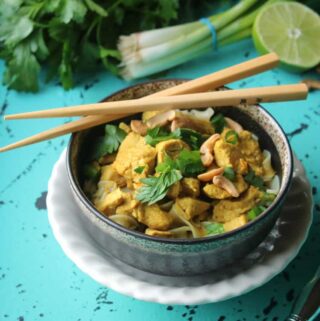 Easy chicken curry recipe with noodles