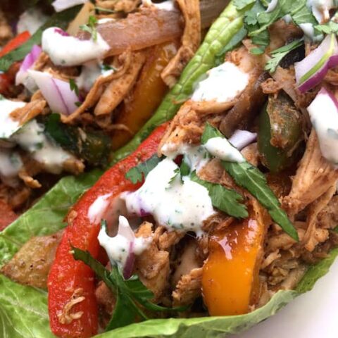 chicken fajita wraps