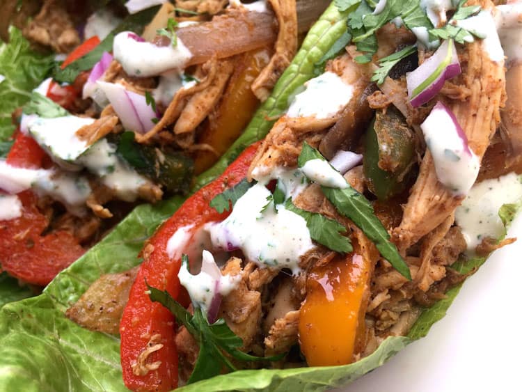 chicken fajita wraps