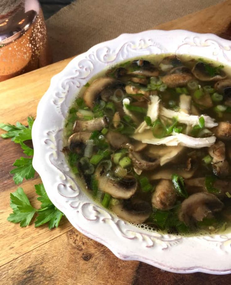 Easy Marsala Rotisserie Chicken Soup