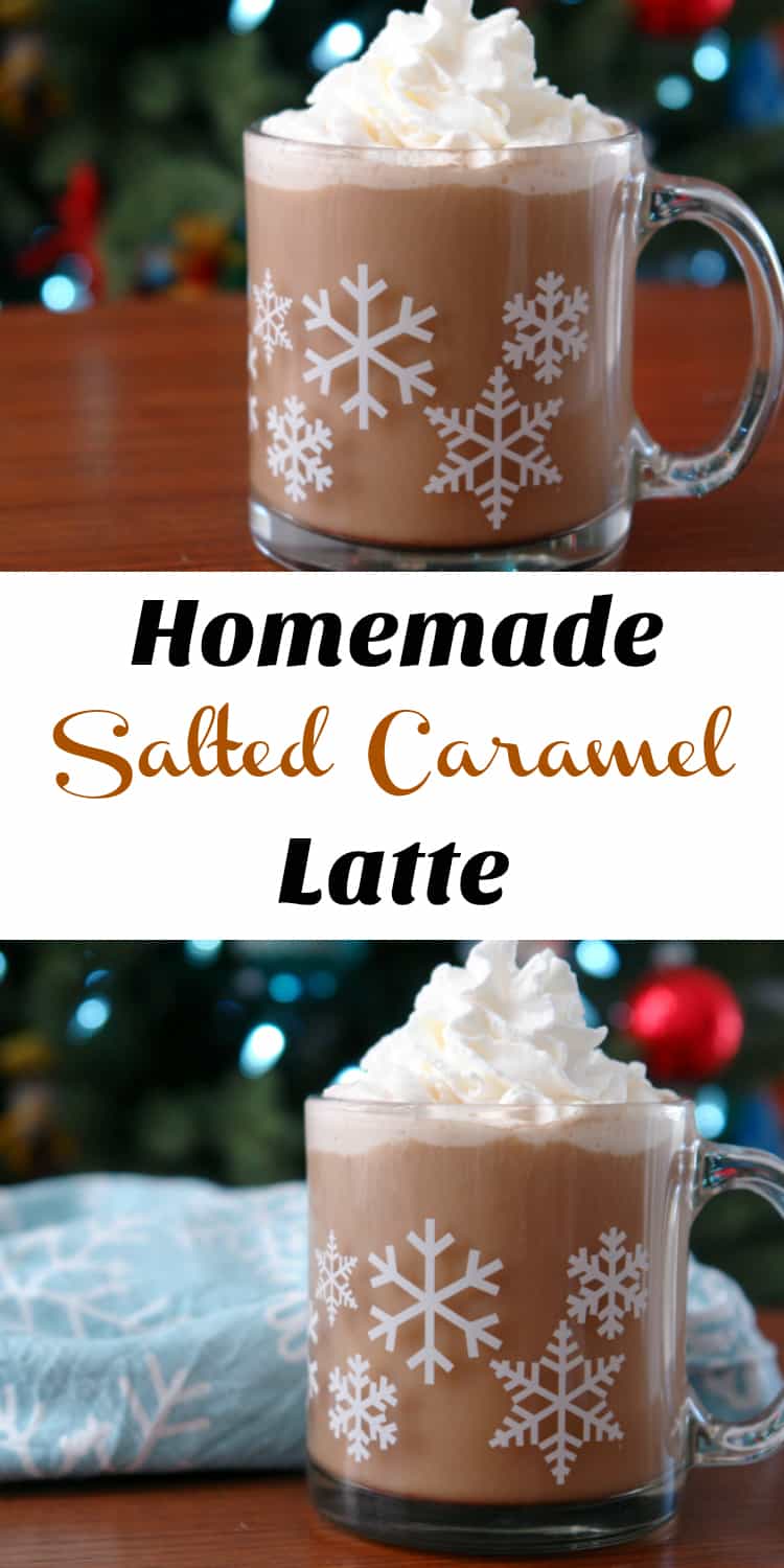 Homemade Salted Caramel Latte, Homemade Latte, Salted Caramel Coffee