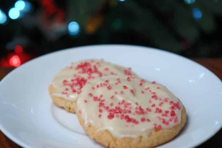 Sugar Cookies with Cream Cheese Frosting, Holiday Cookies, Christmas Cookies