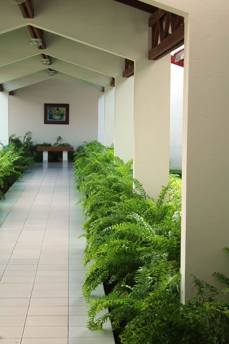 open air hallway at Best Western Jaco Beach