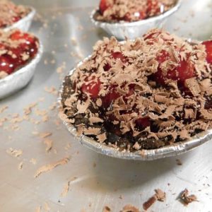 Ooey Gooey Mini Chocolate Cherry Pies