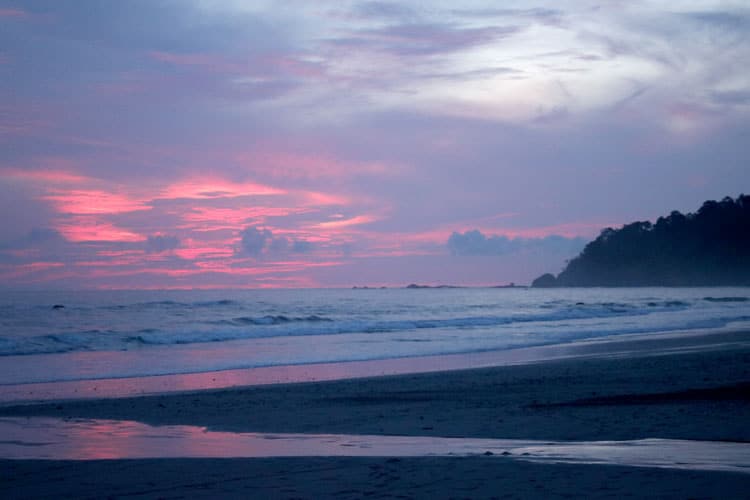 Costa Rica Sunset at Manuel Antonio from Karahe Beach Hotel