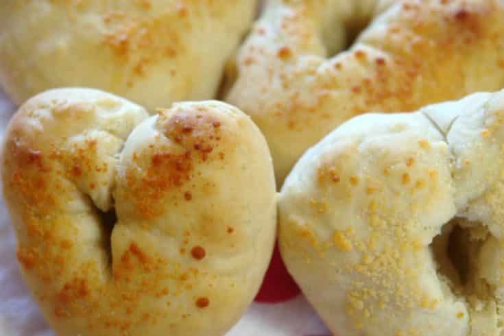 Heart Shaped Breadsticks