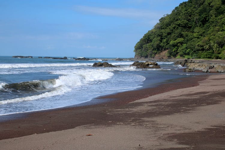 stretch of Jaco Beach Costa Rica