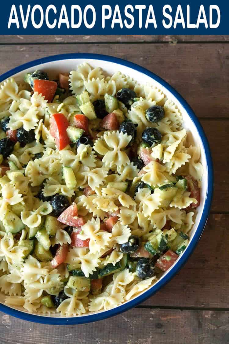 Avocado salad recipes are so important for a heart-healthy diet! Learn about the benefits of avocado salad recipes and pick up the recipe for my favorite Pasta Avocado Salad. #avocado #avocadorecipes #avocadosaladrecipes #avocadosaladrecipe