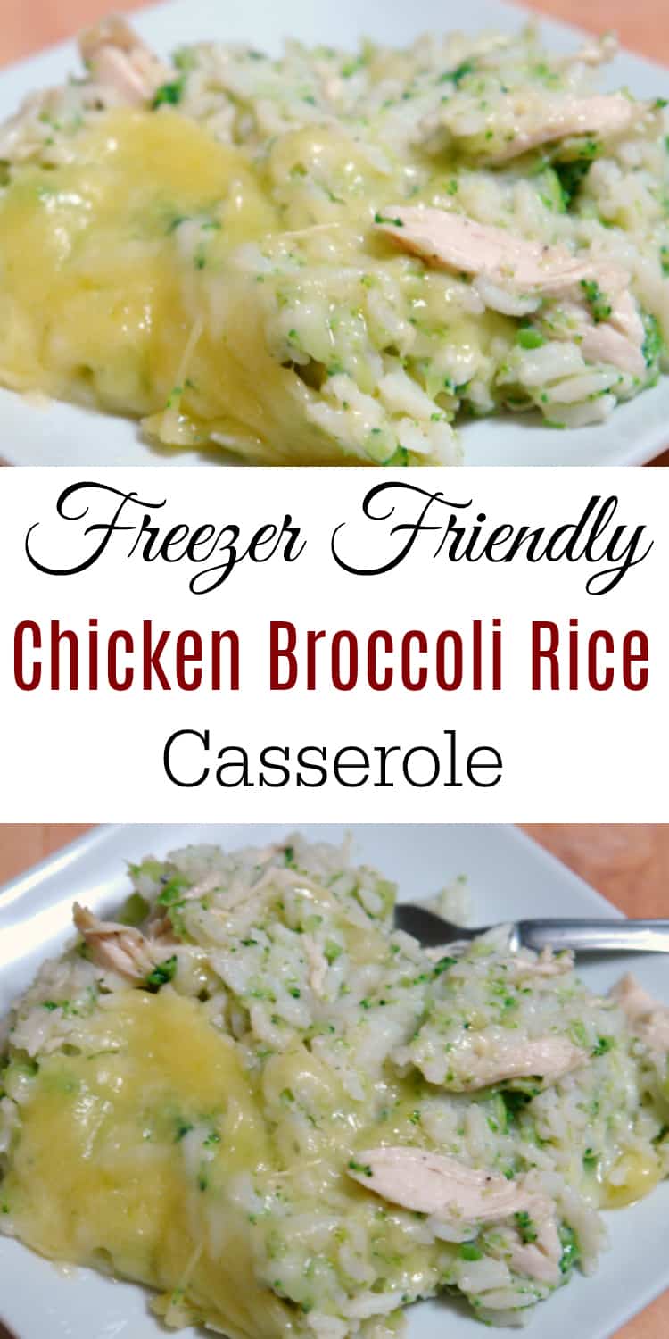 Your whole family will LOVE this easy Chicken, Broccoli, and Rice Casserole recipe! It's versatile, healthy, and can be easily doubled. It's also a great freezer friendly recipe! #casserole #chickenrecipes #healthyrecipes