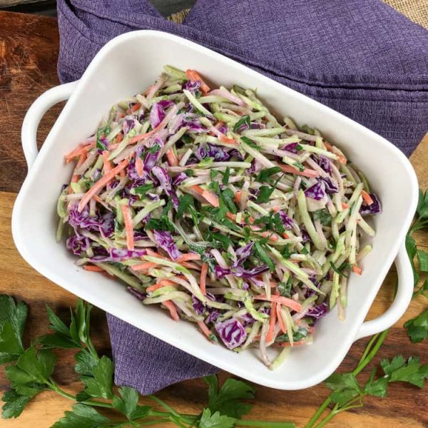 Keto Broccoli Slaw Low Carb & Healthy All She Cooks