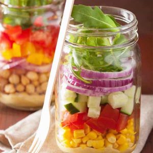 How to Add a Spout to a Canning Jar and a Recipe for Salad