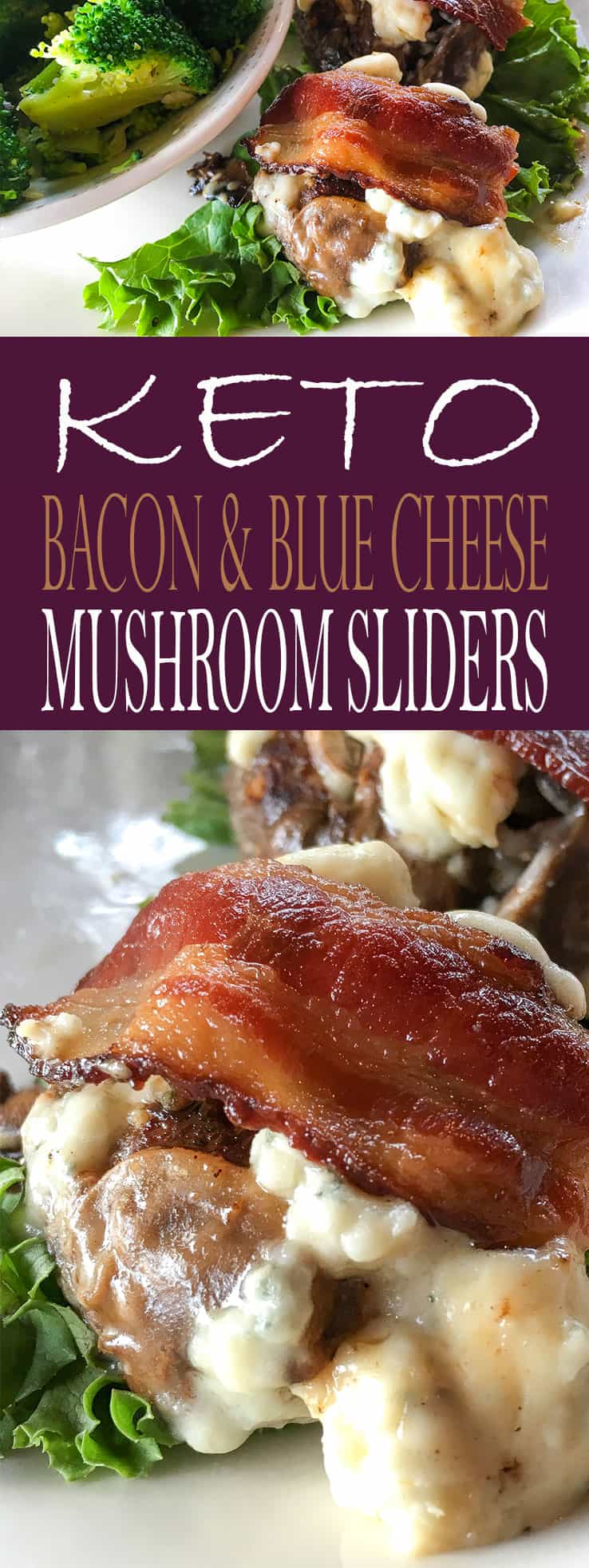 Looking for keto hamburgers? Or keto sliders? Check out these Keto Bacon, Blue Cheese, and Mushroom Sliders! They make the perfect low carb burgers. #keto #ketodiet #ketorecipes #ketohamburgers