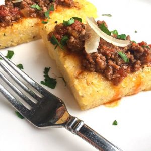 Grilled Polenta Crostini