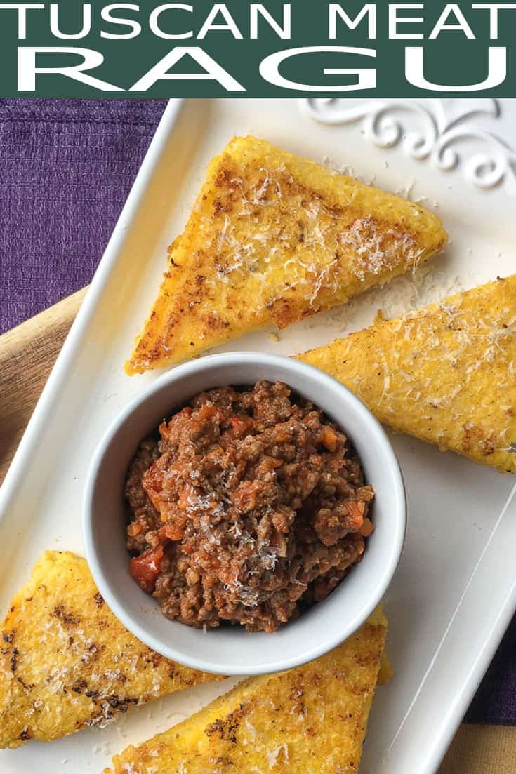 Tuscan Beef and Sausage Ragù is a rich, flavorful ragù recipe that is full of hearty Italian flavors. It's also a gluten-free recipe and can be served alongside polenta for a complete gluten-free meal. #ragu #sausageragu #beefragu #meatragu #glutenfree #glutenfreerecipes