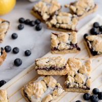Blueberry Lemon Crumble Bars