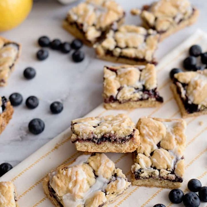 Blueberry Lemon Crumble Bars