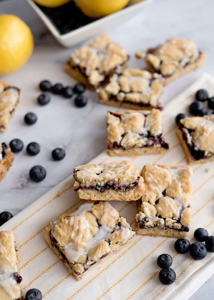 Blueberry Lemon Crumble Bars