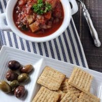 Instant Pot Eggplant Caponata Appetizer