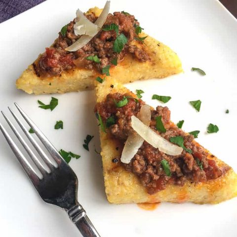 Grilled Polenta Crostini