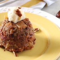 Easy Slow Cooker Apple Bread Pudding Recipe