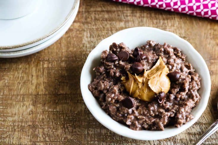 Instant Pot Oatmeal — Chocolate Peanut Butter Quick Oats