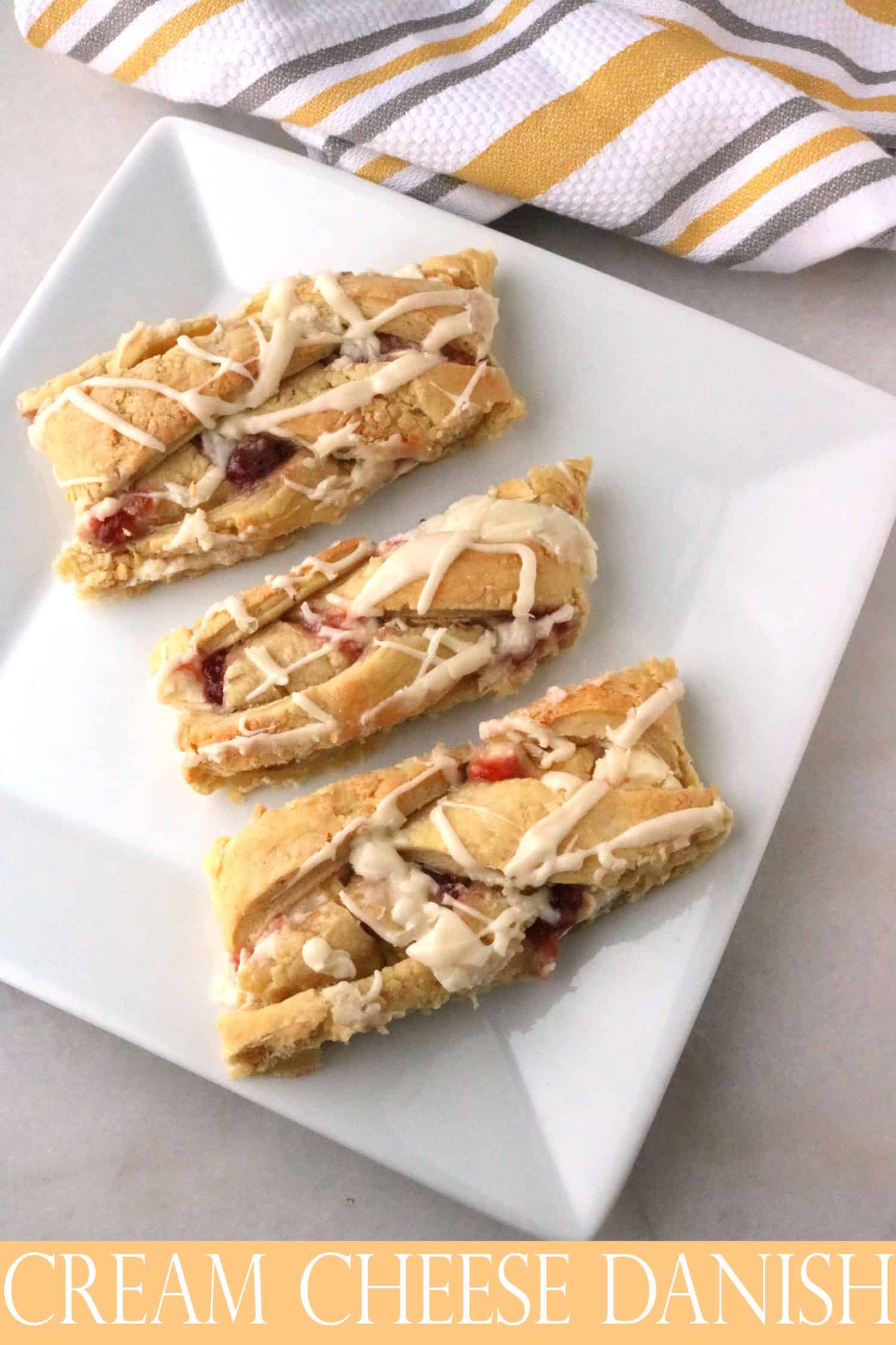 Become a Danish Making Diva with this Easy Cream Cheese Danish recipe! Anyone can learn how to make danishes (even novices) with this simple, easy-to-follow danish recipe. #danish #danishes #creamcheesedanish #easycreamcheesedanish