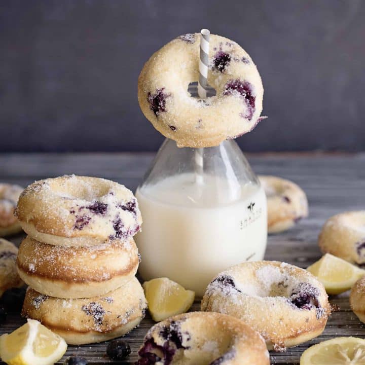 Blueberry Lemon Buttermilk Donuts