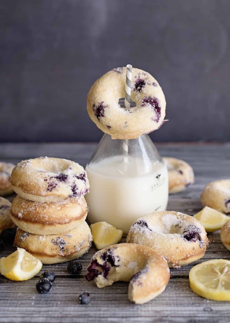 Blueberry Lemon Buttermilk Donuts