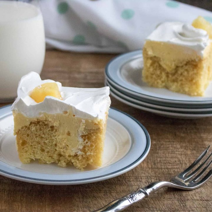 Pineapple Poke Cake- All She Cooks