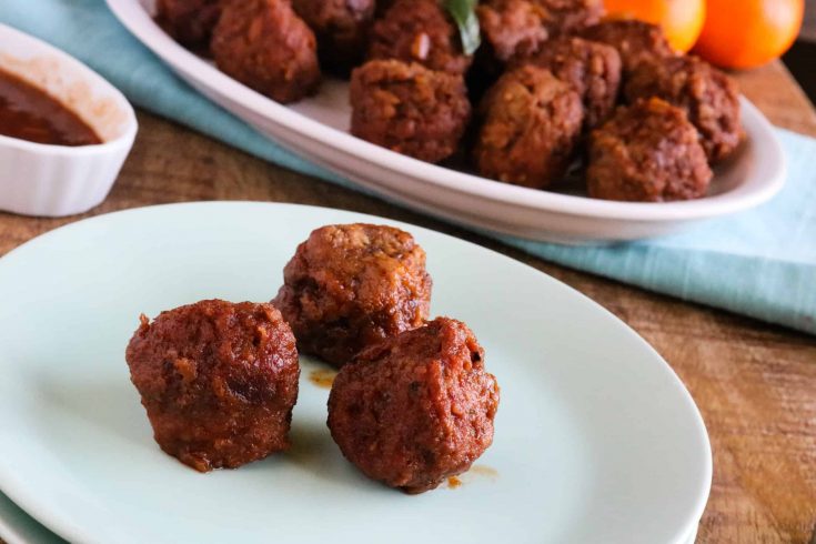 Instant Pot Orange BBQ Meatballs