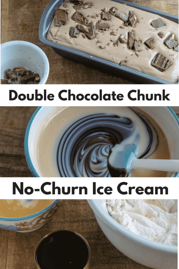 Double Chocolate Chunk No-Churn Ice Cream