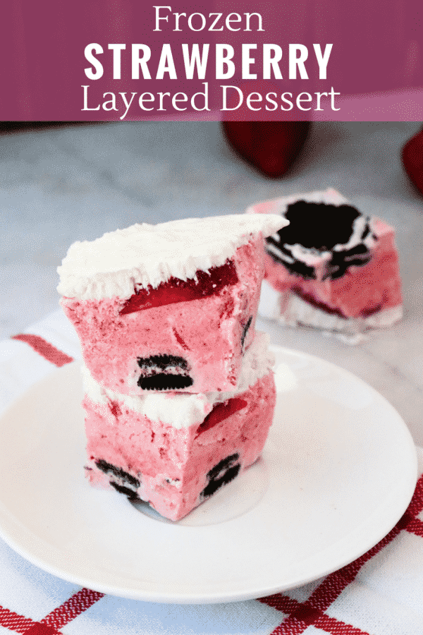 Frozen Layered Strawberry Dessert