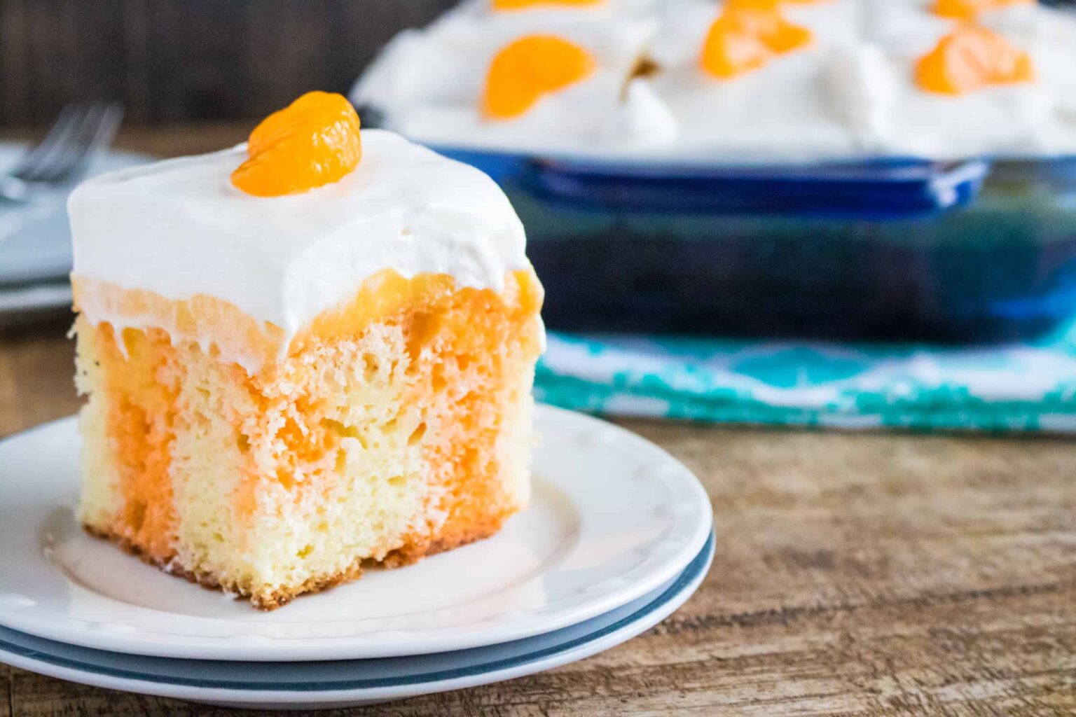 Orange Creamsicle Poke Cake All She Cooks