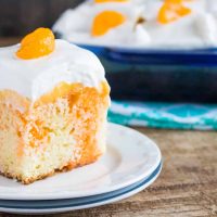Orange Creamsicle Poke Cake