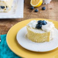Lemon Blueberry Cake Roll
