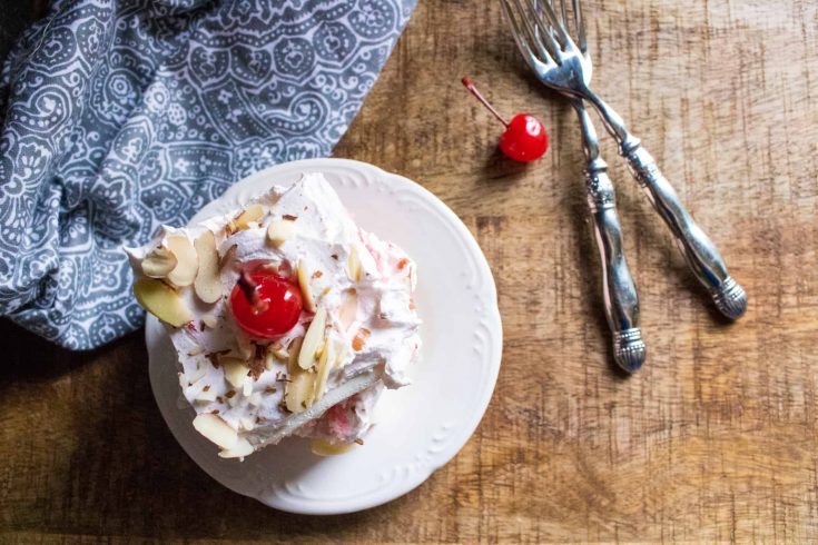Cherry Almond Poke Cake