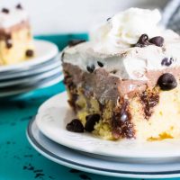 Quadruple Chocolate Poke Cake