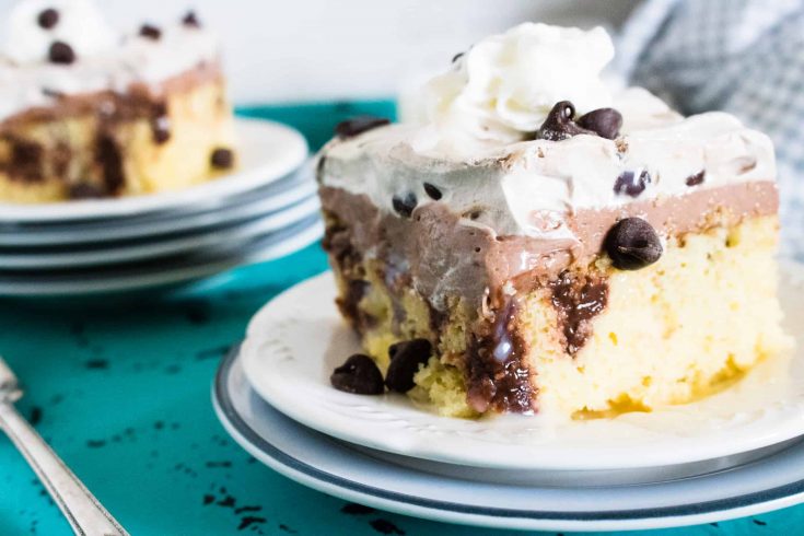 Quadruple Chocolate Poke Cake
