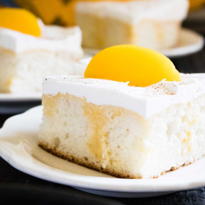 Summer Peach Pie Poke Cake