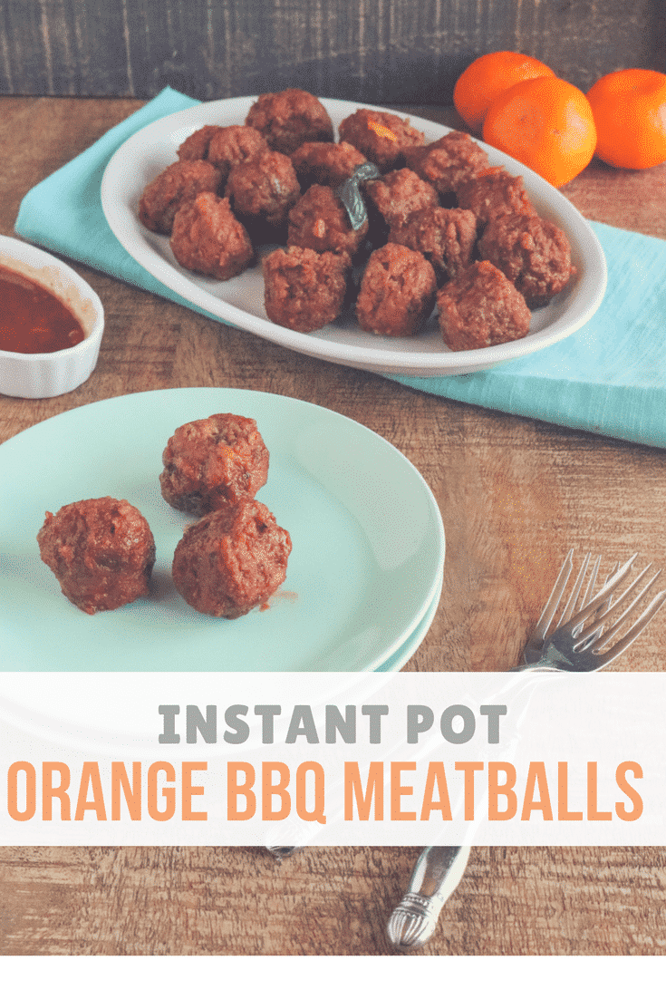 IP Orange BBQ Meatballs - All She Cooks
