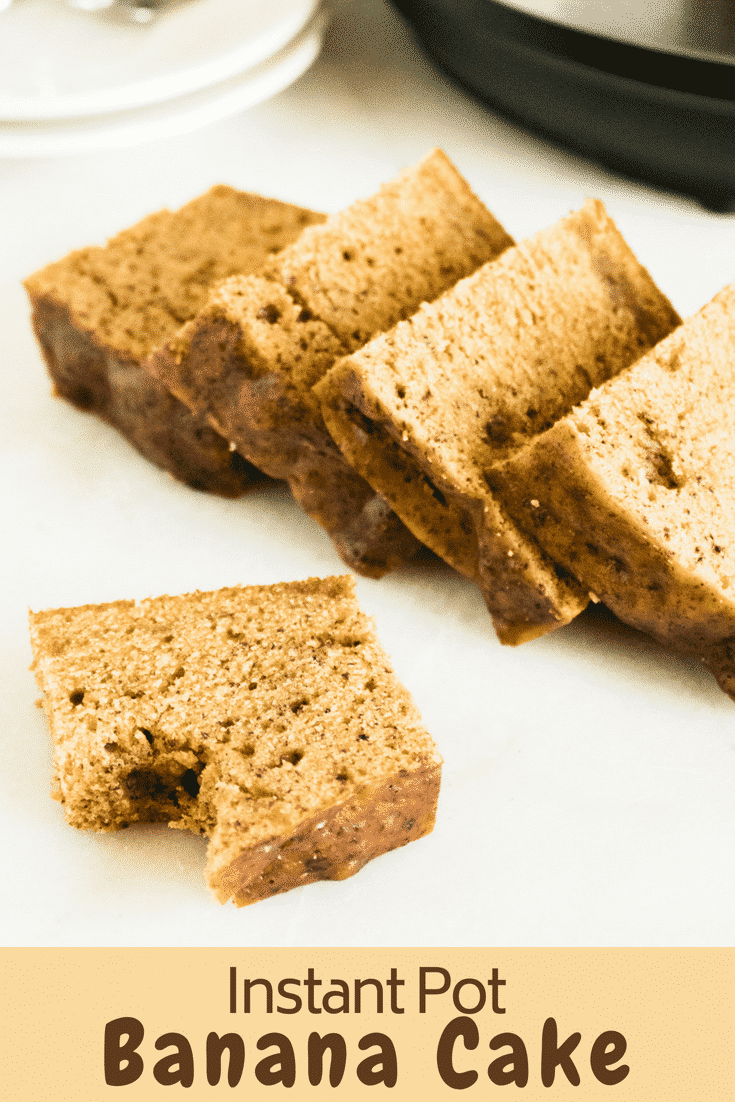 Make the perfect banana cake in your Instant Pot. The combination of bananas, heavy cream and brown sugar make this cake rich, tasty, and super moist. This recipe for Instant Pot Banana Cake is so easy, and it comes out perfect every time! #instantpot #instantpotdessert #bananacake #cake #banana
