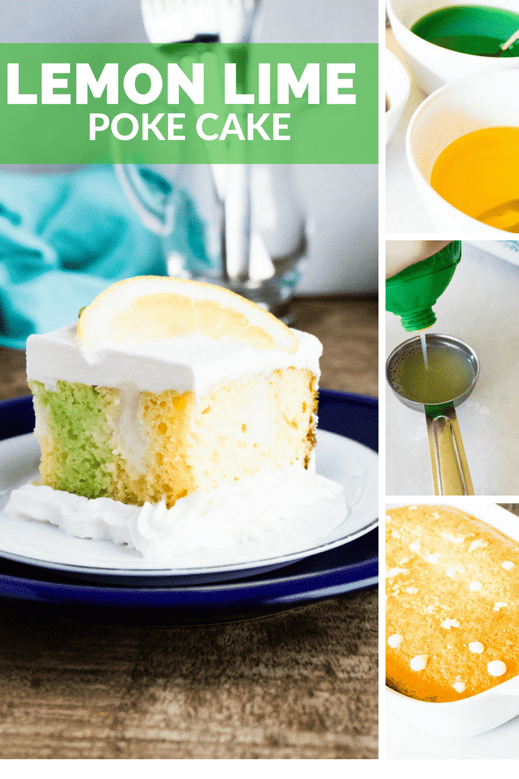 Lemon Lime Poke Cake is moist, sweet, tangy and delicious! Perfect for picnics, barbecues, or any gathering, it is so easy and so FUN to make! You'll love how the lemon and lime flavors put a zesty citrus spin on the classic poke cake recipe.
#lemonlime #lemonlimepokecake #pokecake #cake #gelatin #dessert #easydesserts #citrus