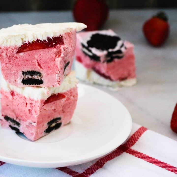 Frozen Layered Strawberry Dessert