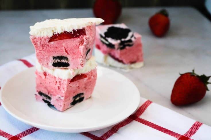 Frozen Layered Strawberry Dessert
