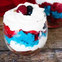 4th of July Mini Cake Trifle