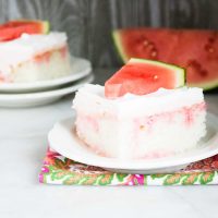 Jolly Rancher Watermelon Poke Cake